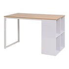 Desk 120x60x75 cm oak and white