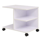 Mobile shelving unit 50x35x42 cm white
