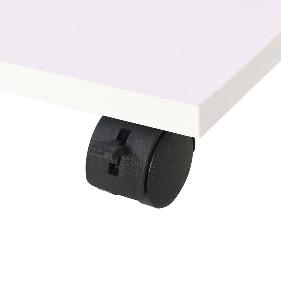 Plankenkast Verrijdbaar 50X35X42 Cm Wit