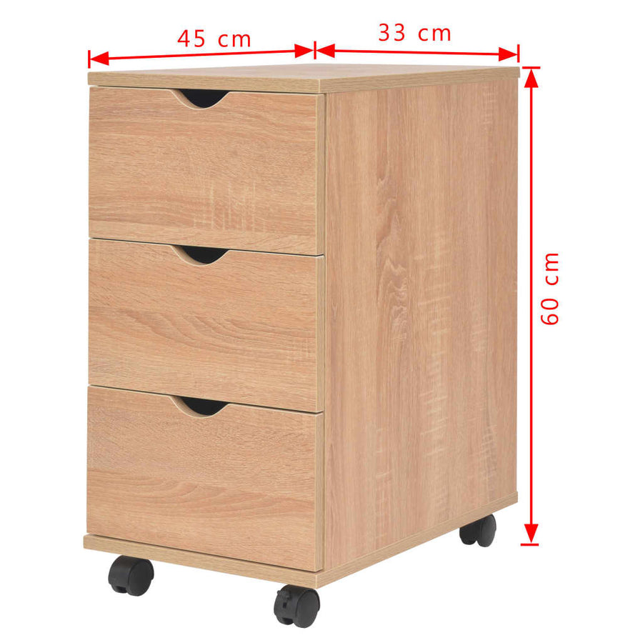 Ladekast 33X45X60 Cm Kleur Eiken
