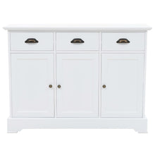 Dressoir Met 3 Deuren 105X35X77,5 Cm Mdf En Grenenhout