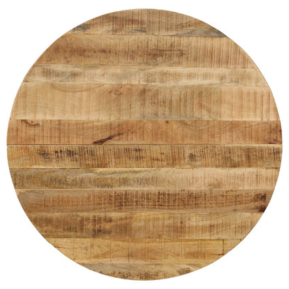 Eettafel 120X77 Cm Massief Ruw Mangohout En Staal Ø 120 x 77 cm