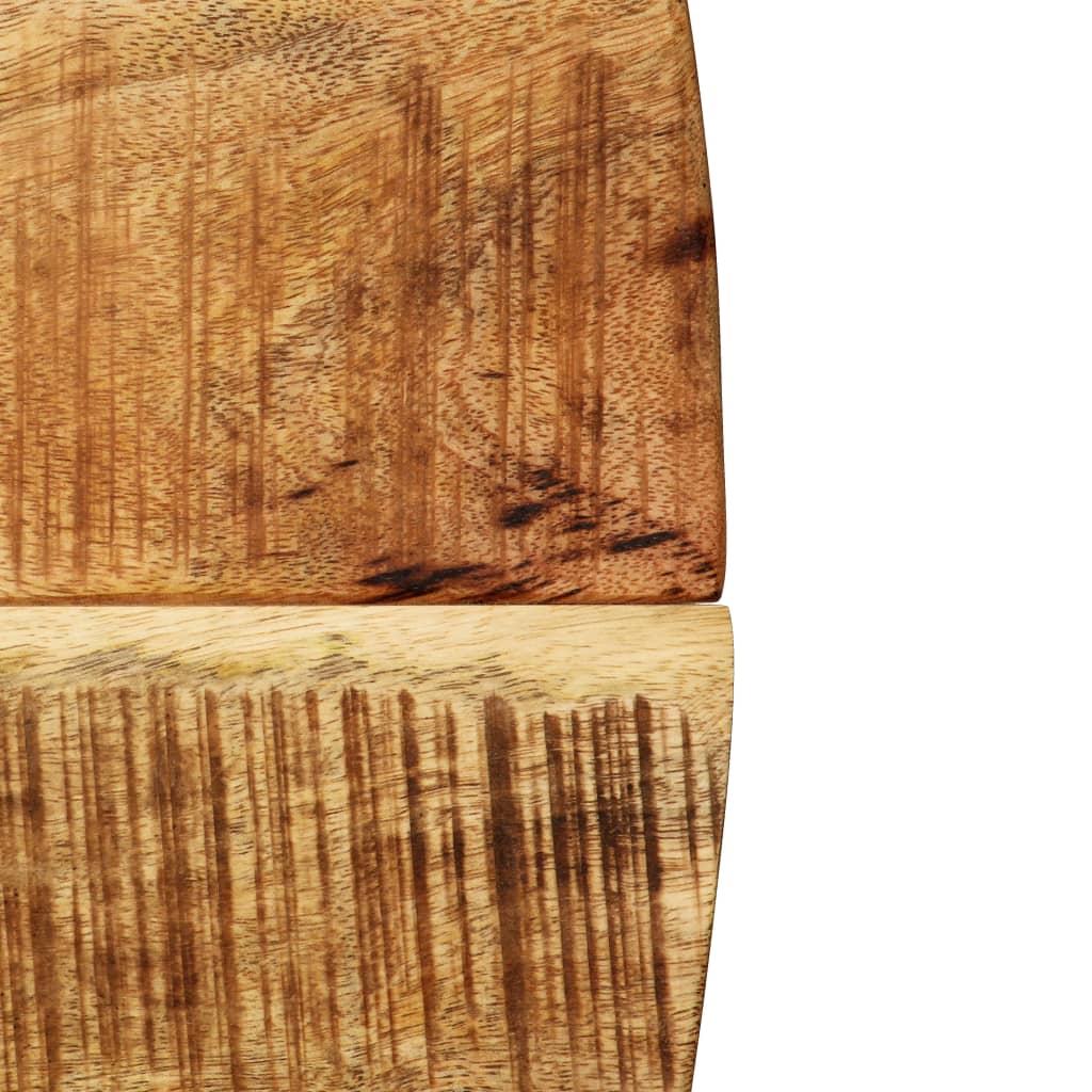 Eettafel 120X77 Cm Massief Ruw Mangohout En Staal Ø 120 x 77 cm