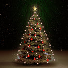 Kerstboomverlichting 180 LED's net 180 cm warmwit