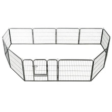 Hondenren Met 80X60 Cm Staal Zwart 60 x 80 cm 12 panelen