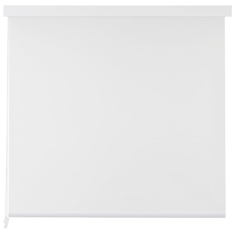 Rolgordijn voor douche 120x240 cm wit 120 x 240 cm Effen wit