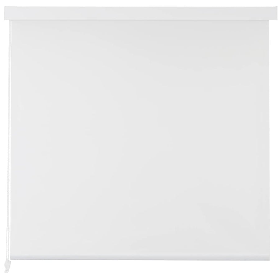 Rolgordijn voor douche 160x240 cm wit 160 x 240 cm Effen wit