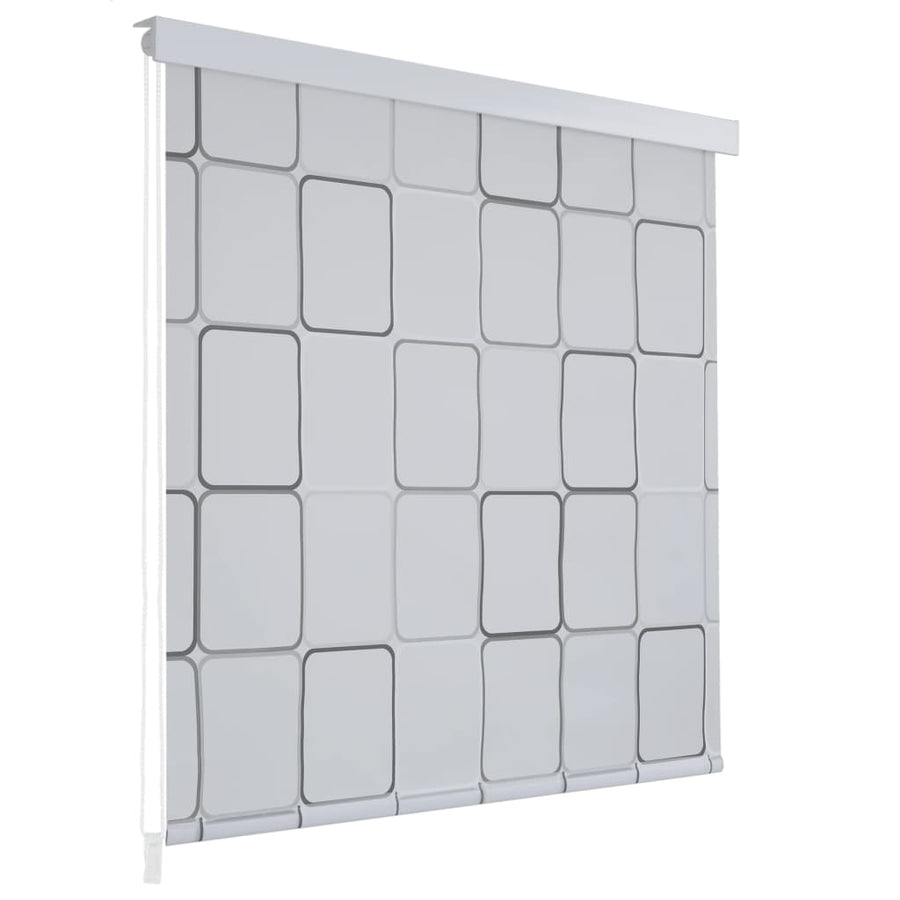 Rolgordijn voor douche 140x240 cm vierkant 140 x 240 cm Vierkant