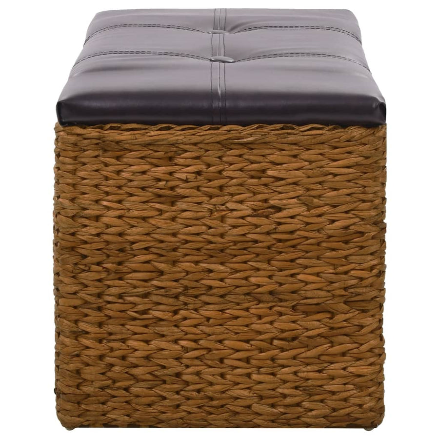 Bankje met 2 manden 71x40x42 cm zeegras bruin 71 x 40 x 42 cm Bruin