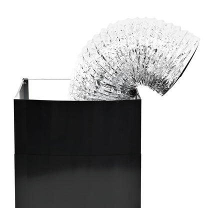 Wandafzuigkap 756 M³/U 90 Cm Roestvrij Staal Zwart 90 x 45 x (46-73) cm