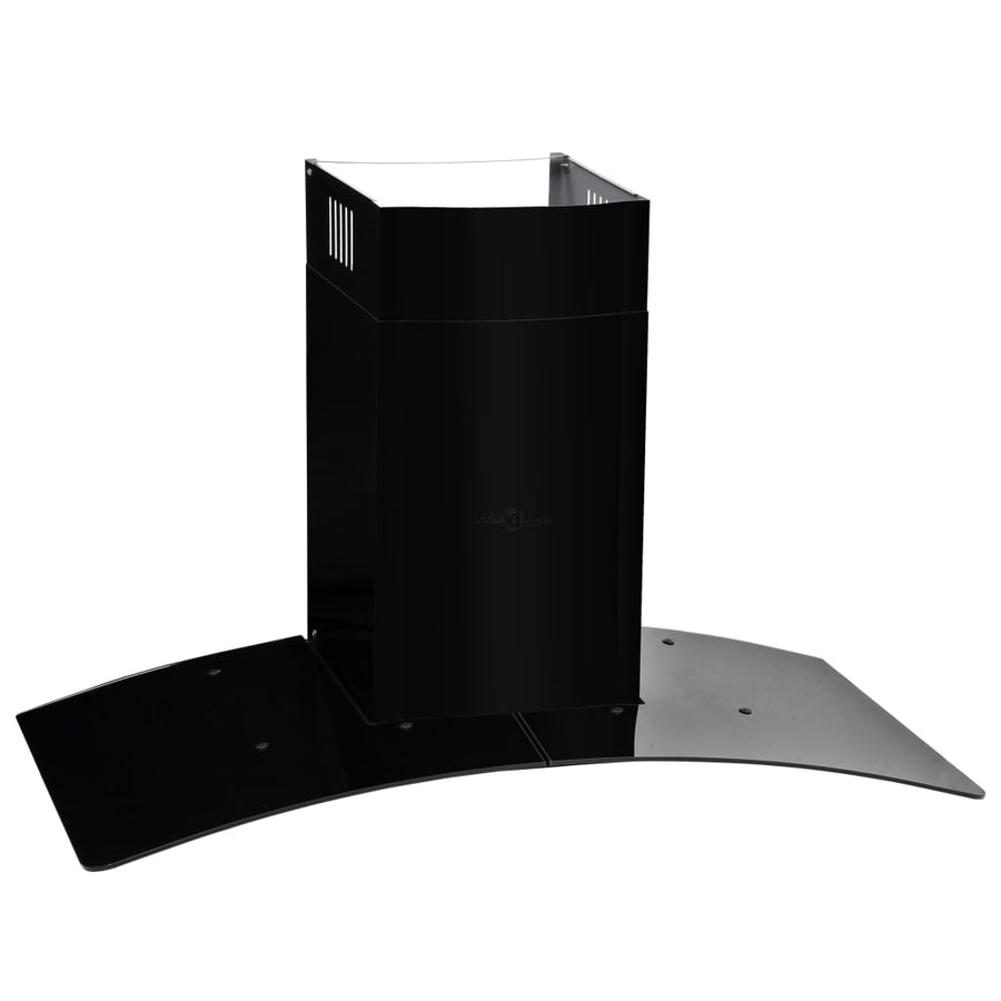 Wandafzuigkap 756 M³/U 90 Cm Roestvrij Staal Zwart 90 x 45 x (46-73) cm
