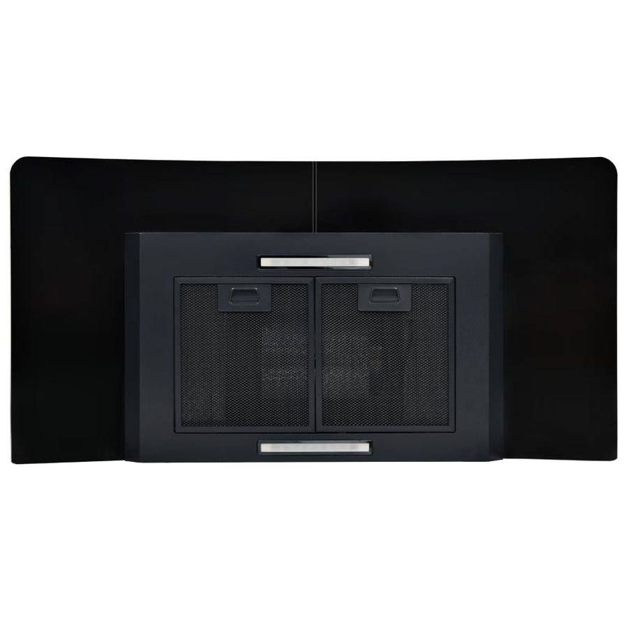 Wandafzuigkap 756 M³/U 90 Cm Roestvrij Staal Zwart 90 x 45 x (46-73) cm