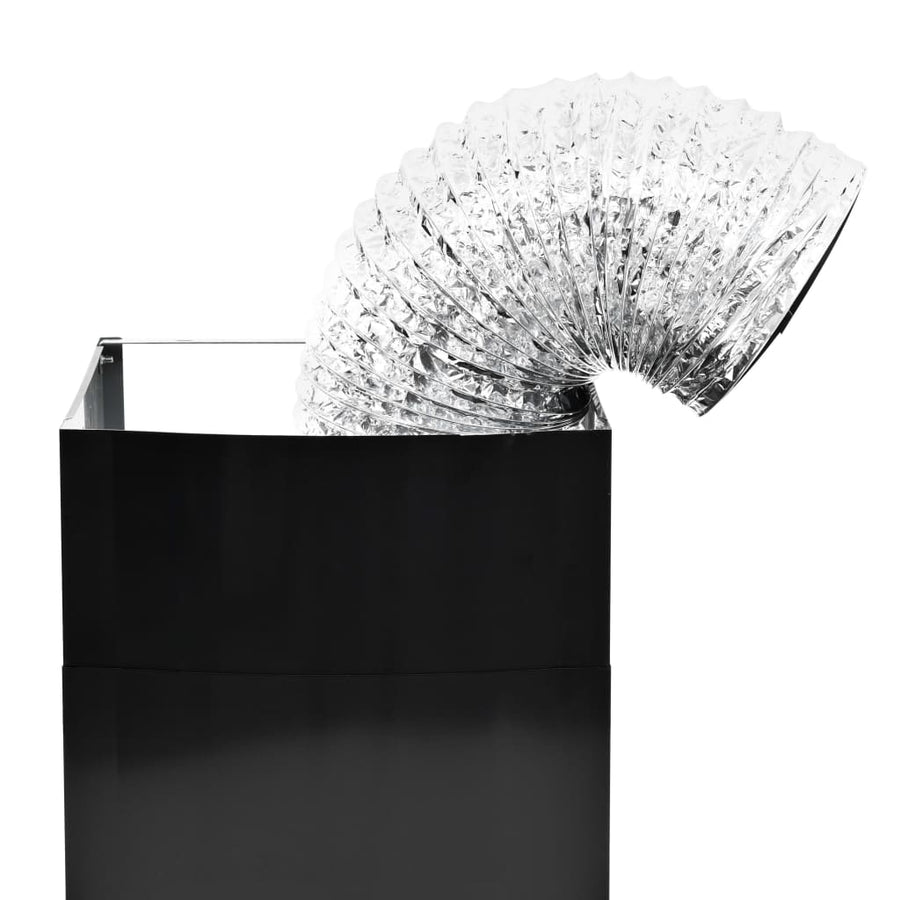 Wandafzuigkap 756 M³/U 90 Cm Roestvrij Staal Zwart 90 x 45 x (46-73) cm