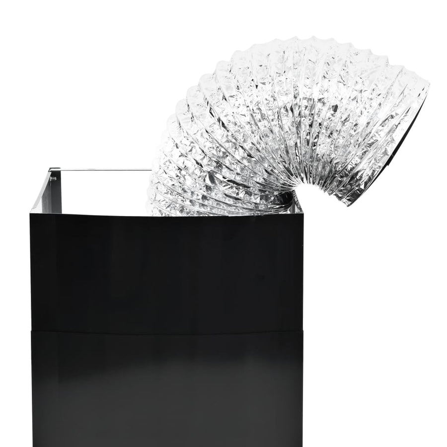 Wandafzuigkap 756 M³/U 60 Cm Roestvrij Staal Zwart 60 x 45 x (43-70) cm