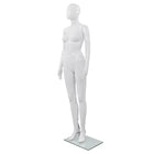 Female Mannequin with Glass Base 175 cm Glossy White