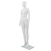 Etalagepop vrouw 175 cm glanzend wit