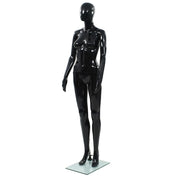 Etalagepop vrouwelijk 175 cm glanzend zwart