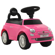 Loopauto Fiat 500 roze 60x28x38 cm