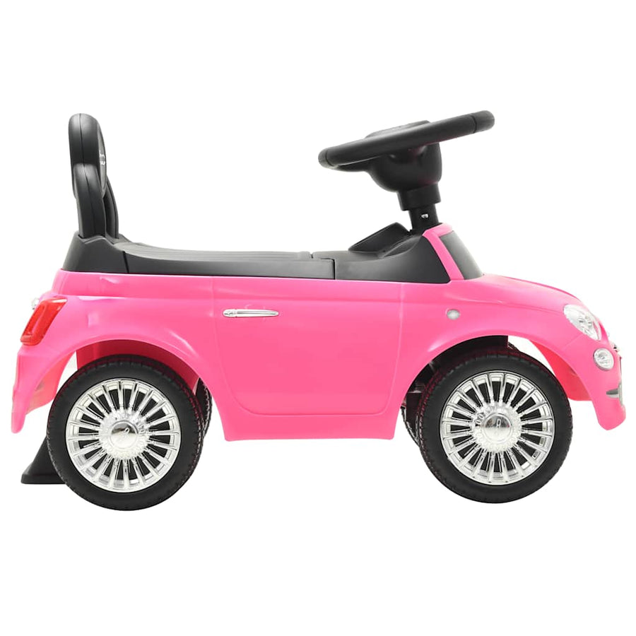 Loopauto Fiat 500 Roze