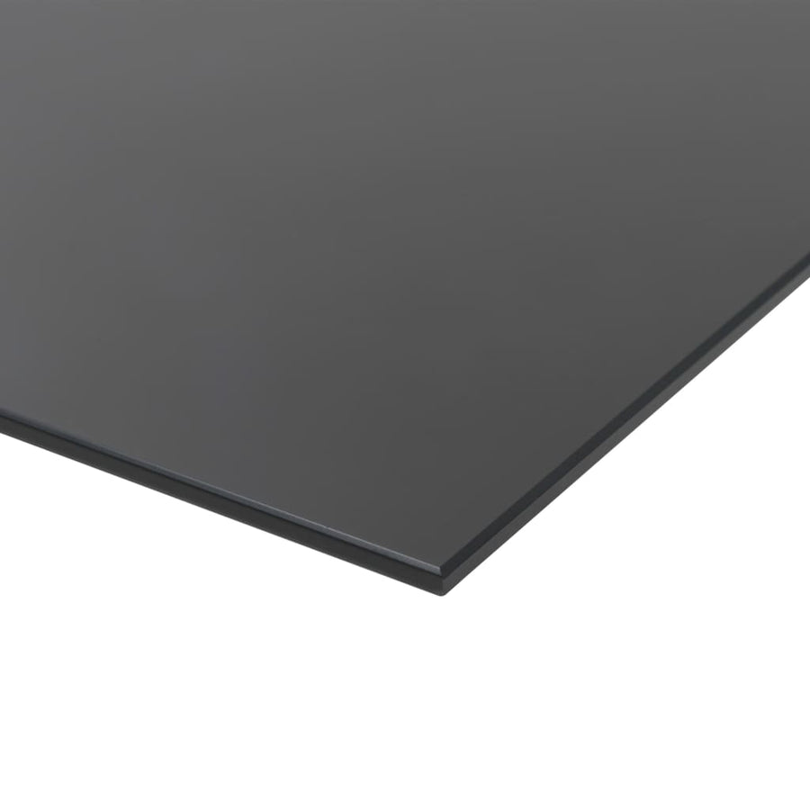 Schoolbord Voor Aan De Wand Magnetisch 60X40 Cm Glas 60 x 40 cm Zwart met accessoires
