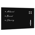Schoolbord magnetisch 100x60 cm glas zwart