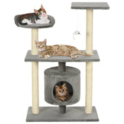 Kattenkrabpaal 95 cm grijs sisal