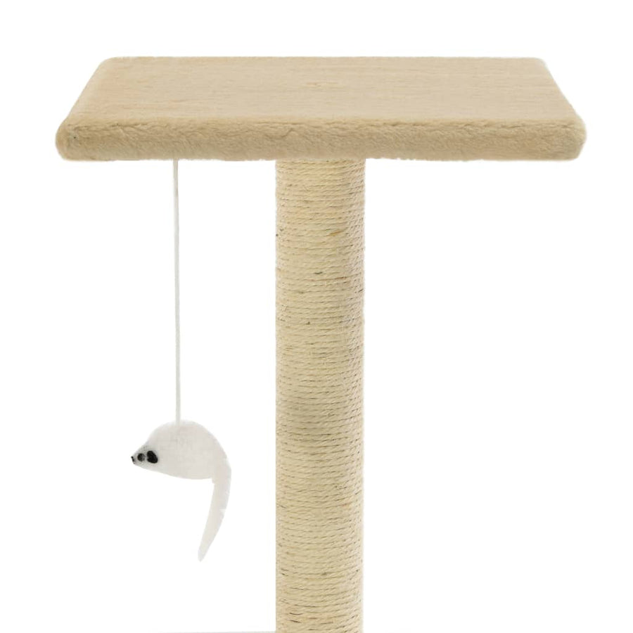 Kattenkrabpaal met sisal krabpalen 95 cm beige Beige