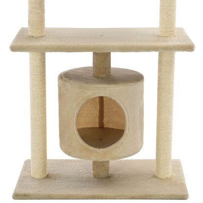 Kattenkrabpaal met sisal krabpalen 95 cm beige Beige