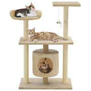 Kattenkrabpaal 95 cm beige sisal