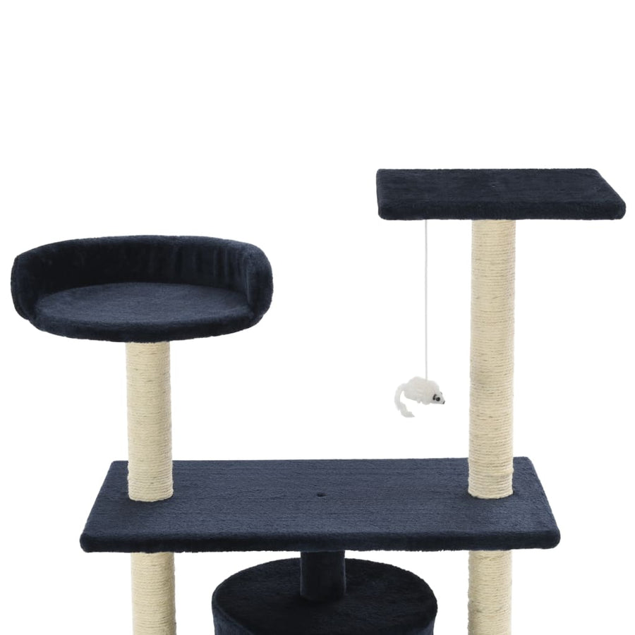 Kattenkrabpaal met sisal krabpalen 95 cm donkerblauw Donkerblauw