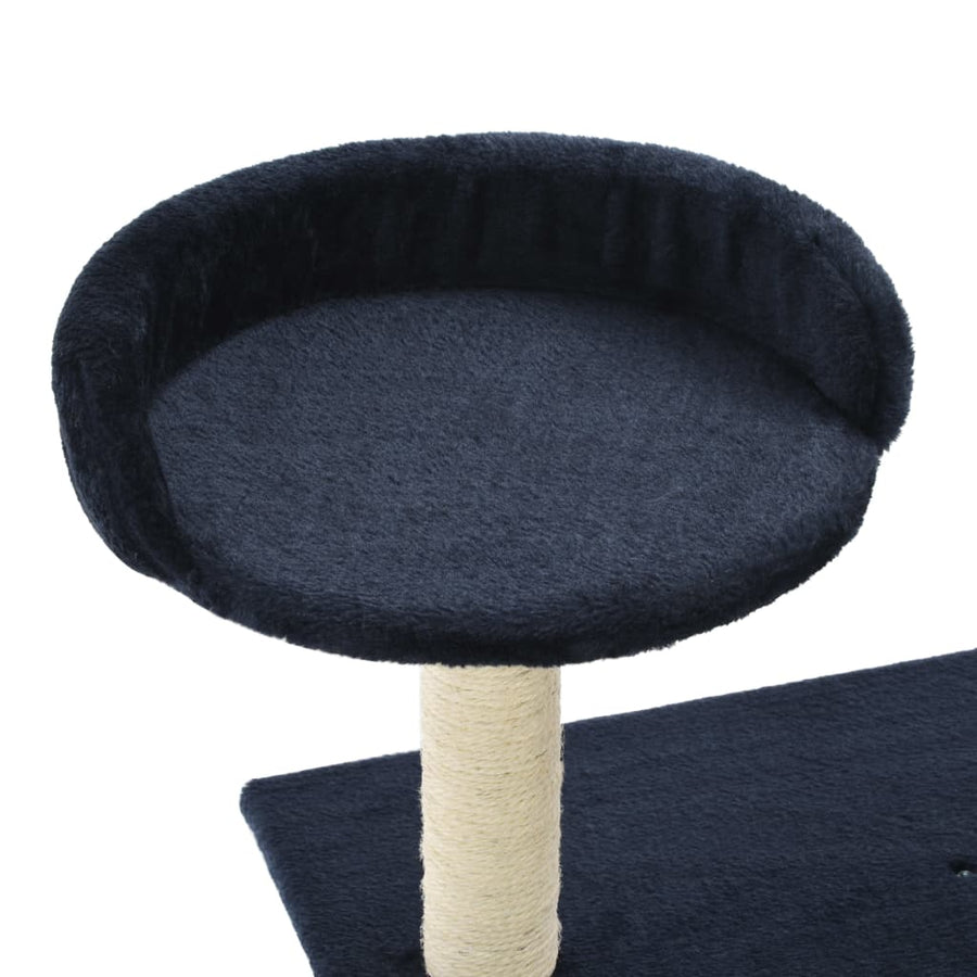 Kattenkrabpaal met sisal krabpalen 95 cm donkerblauw Donkerblauw