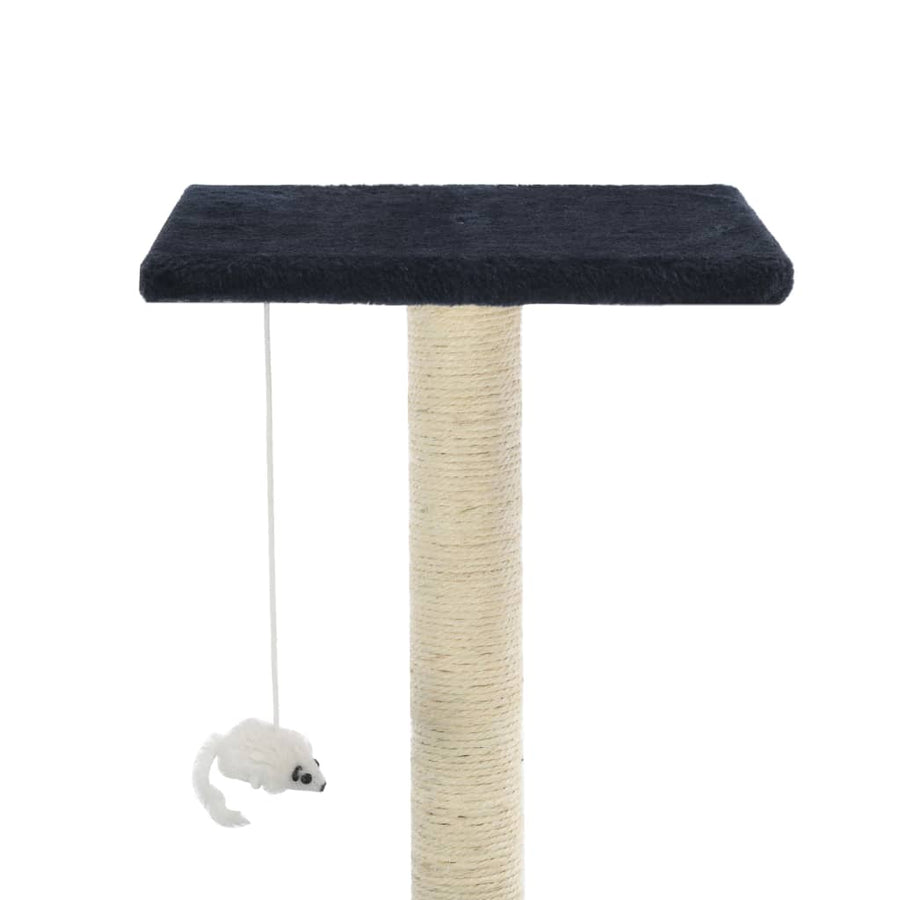 Kattenkrabpaal met sisal krabpalen 95 cm donkerblauw Donkerblauw