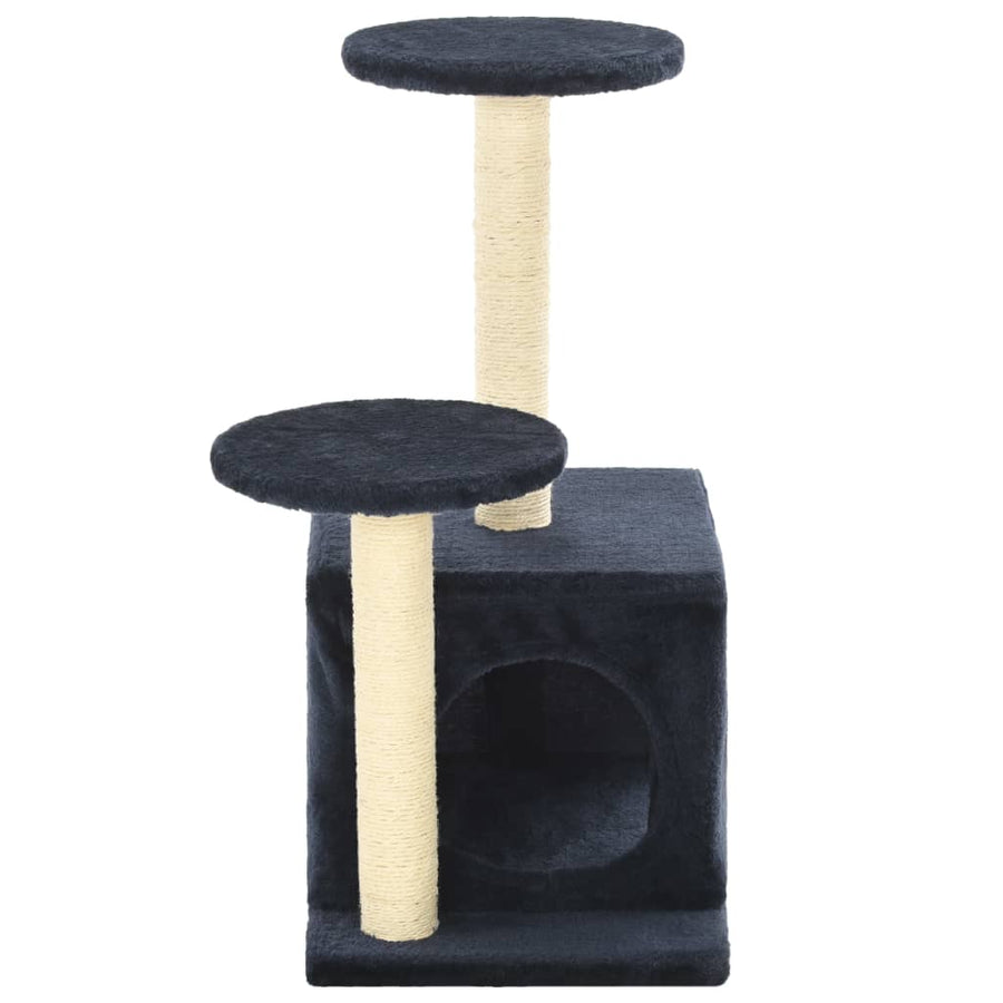 Kattenkrabpaal met sisal krabpalen 60 cm donkerblauw Donkerblauw