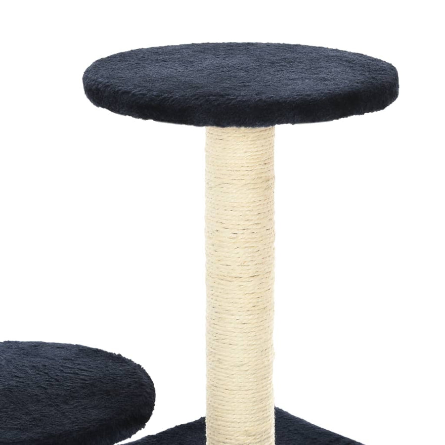 Kattenkrabpaal met sisal krabpalen 60 cm donkerblauw Donkerblauw