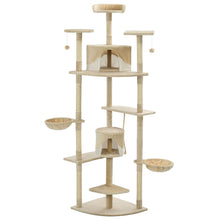 Kattenkrabpaal Met Sisal Krabpalen Beige en wit
