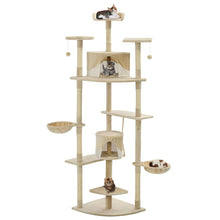 Kattenkrabpaal Met Sisal Krabpalen Beige en wit