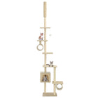 Cat scratching post with sisal scratching posts 260 cm beige