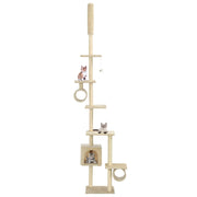 Kattenkrabpaal sisal 260 cm beige