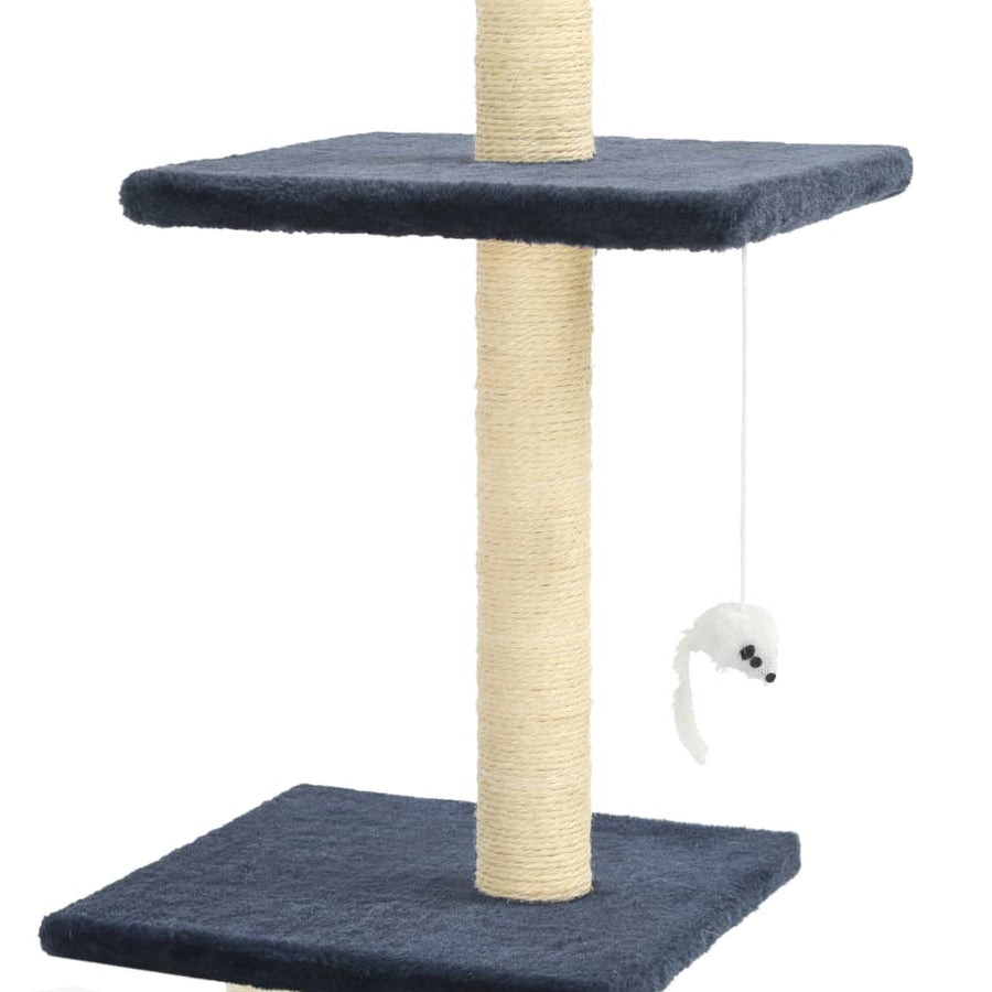 Kattenkrabpaal met sisal krabpalen 260 cm donkerblauw Donkerblauw