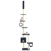 Kattenkrabpaal 260 cm donkerblauw sisal