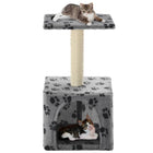 Kattenkrabpaal 55 cm grijs
