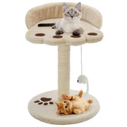 Kattenkrabpaal 40 cm beige bruin sisal