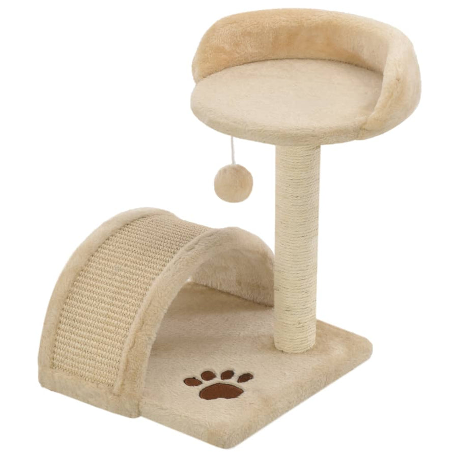 Kattenkrabpaal Met Sisal Krabpaal En Bruin Beige