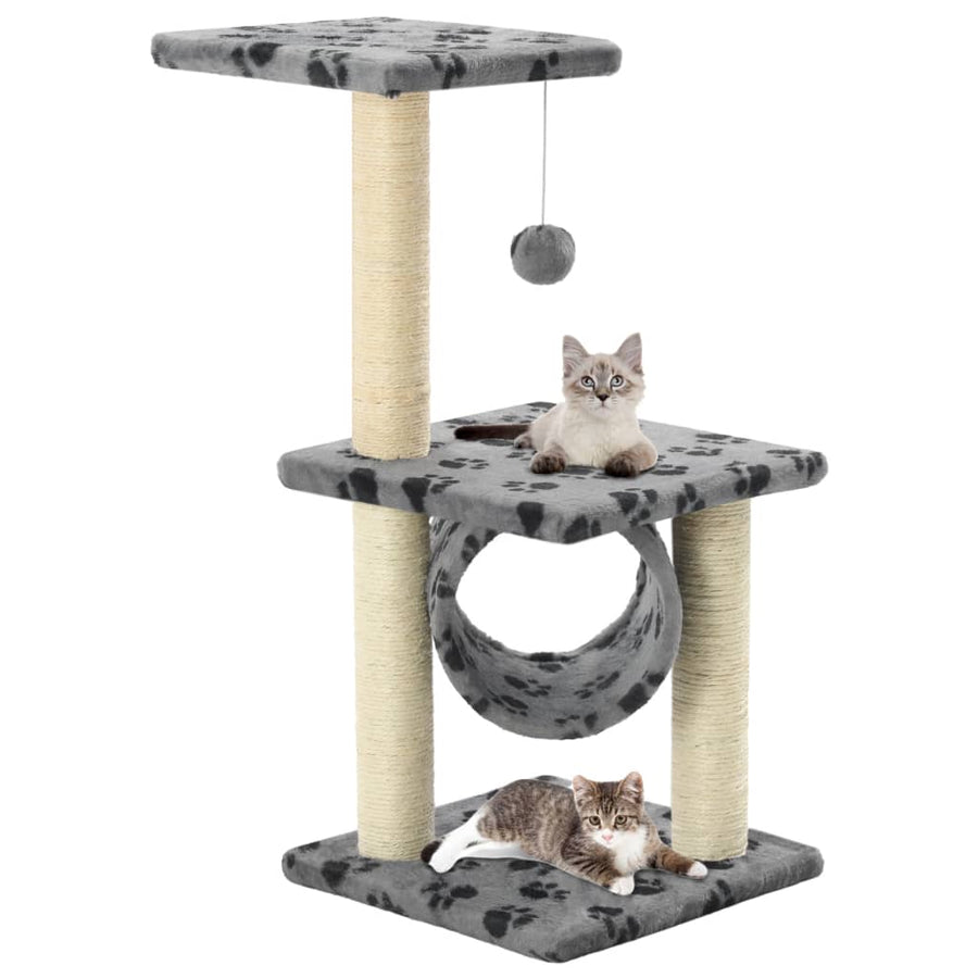 Kattenkrabpaal Met Sisal Krabpalen 65 Cm Grijs