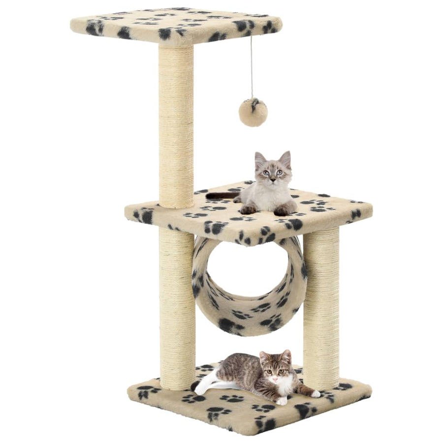 Kattenkrabpaal Met Sisal Krabpalen 65 Cm Grijs