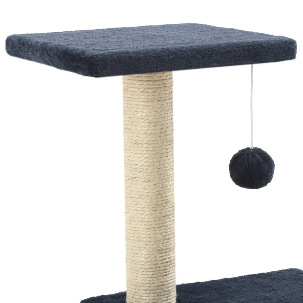 Kattenkrabpaal met sisal krabpalen 65 cm donkerblauw Donkerblauw