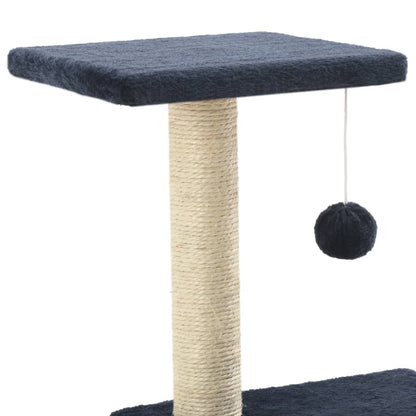 Kattenkrabpaal met sisal krabpalen 65 cm donkerblauw Donkerblauw