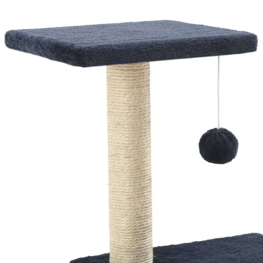 Kattenkrabpaal met sisal krabpalen 65 cm donkerblauw Donkerblauw