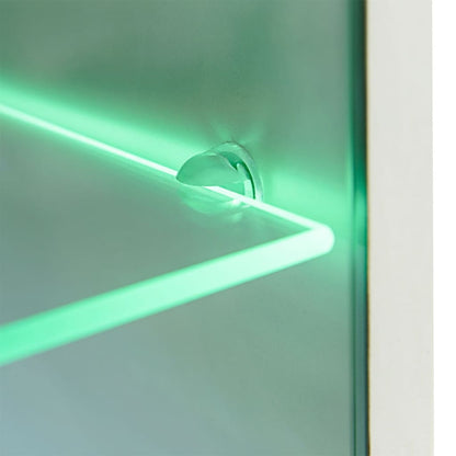 Tv-Wandmeubelset Met Led-Verlichting Hoogglans 5-Delig Wit