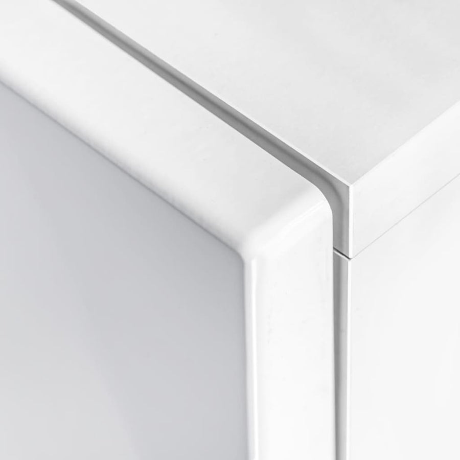 Tv-Wandmeubelset Met Led-Verlichting Hoogglans 5-Delig Wit